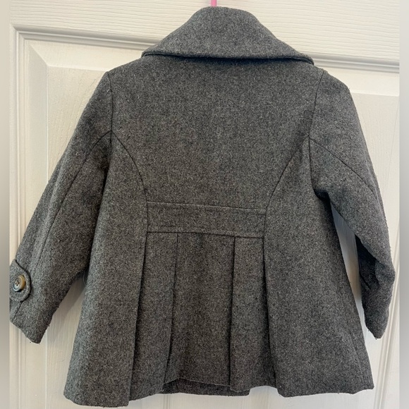 Girls 2 Toddler Gray Old Navy Coat EUC - Picture 6 of 7